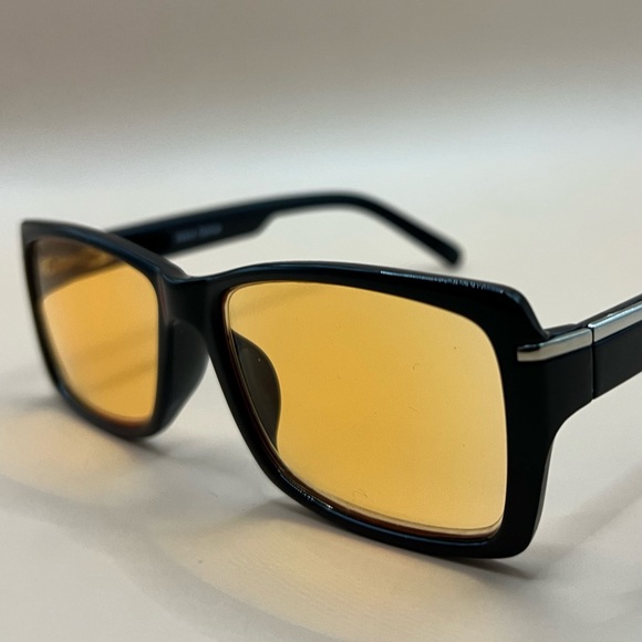 ABBOT OPTICAL -AMBER LENS-BLUE LIGHT BLOCKING GAMING & COMPUTER GLASSES W-MAG - Picture 3 of 11